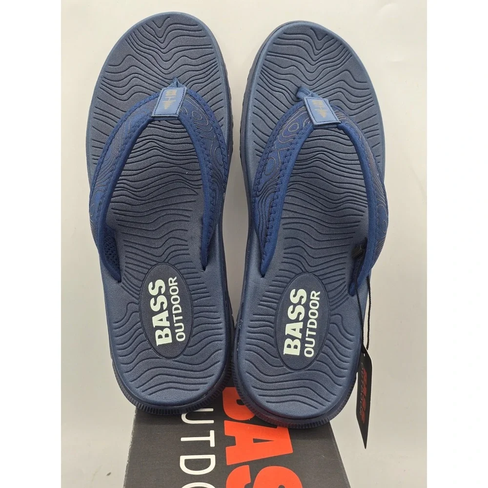 NEW BASS OUTDOOR TOPO THONG Sandal‎ — US SIZE 9 - Ensign Blue - NIB